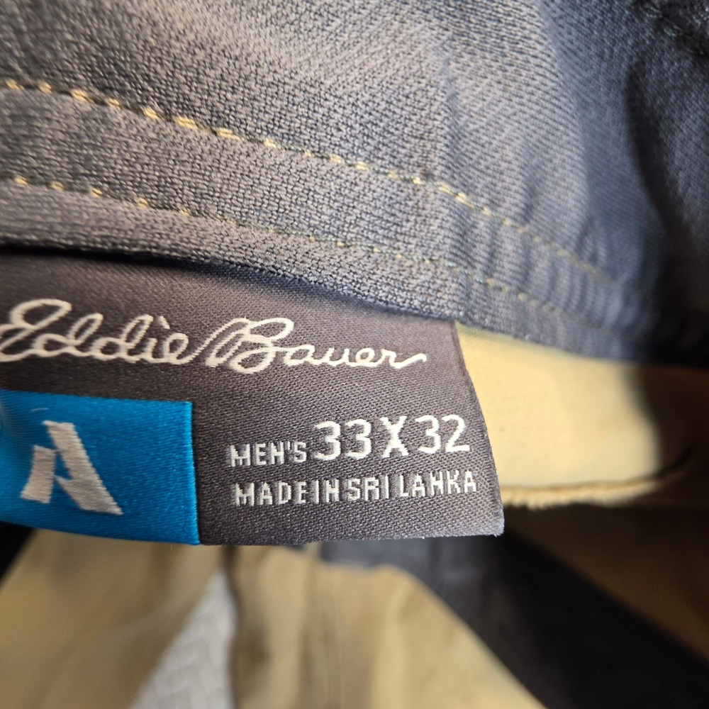 Eddie Bauer First Ascent Guide Pro Hiking Pants Mens 33x32 Tan Technical Stretch - Picture 4 of 7